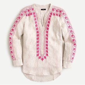 NWT J. Crew Embroidered Tunic